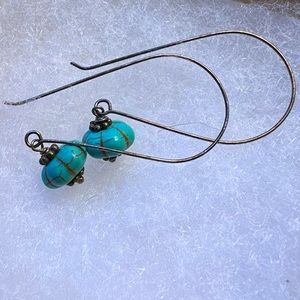 Vintage Turquoise Stone Earrings